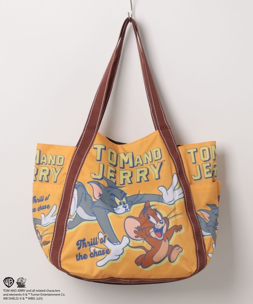 Tom&Jerry(トムアンドジェリー)の「TOM&JERRY バルーントート(トートバッグ・メンズ・グリーン/レッド/ベージュ/オレンジ/ブラック/ベージュ系1・FREE)」の4枚目の写真