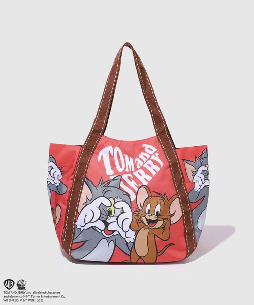 Tom&Jerry(トムアンドジェリー)の「TOM&JERRY バルーントート(トートバッグ・メンズ・グリーン/レッド/ベージュ/オレンジ/ブラック/ベージュ系1・FREE)」の5枚目の写真