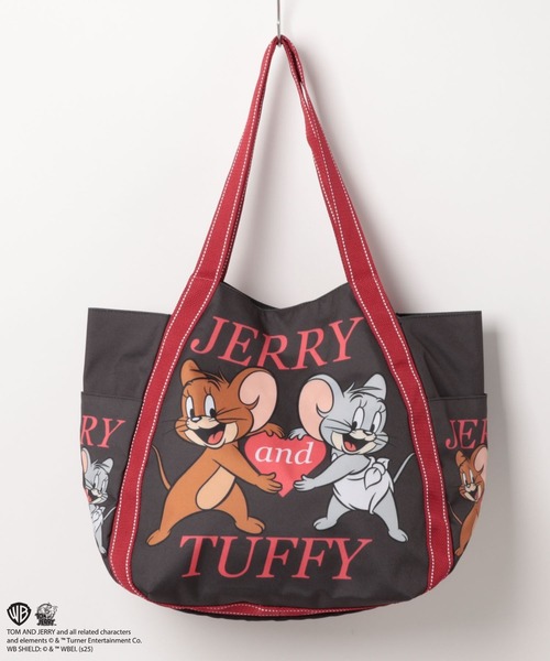 Tom&Jerry(トムアンドジェリー)の「TOM&JERRY バルーントート(トートバッグ・メンズ・グリーン/レッド/ベージュ/オレンジ/ブラック/ベージュ系1・FREE)」の1枚目の写真