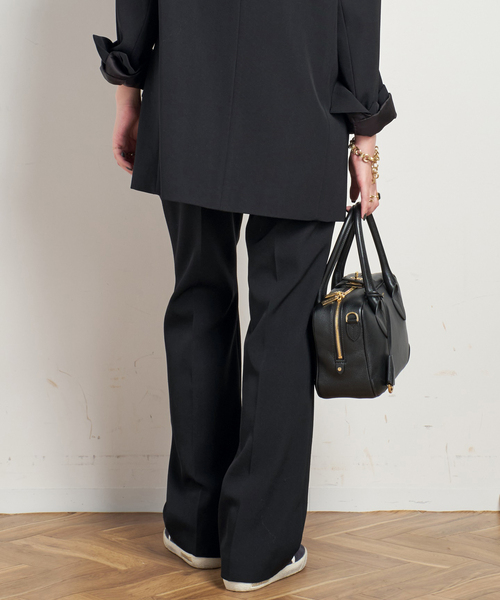 EVERYDAY I LIKE.（エヴリディアイライク）の「*Essential フレアパンツ（スラックス・レディース・ブラック・36/38/40）」の5枚目の写真