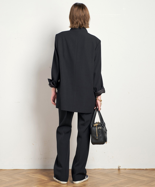 EVERYDAY I LIKE.（エヴリディアイライク）の「*Essential フレアパンツ（スラックス・レディース・ブラック・36/38/40）」の8枚目の写真