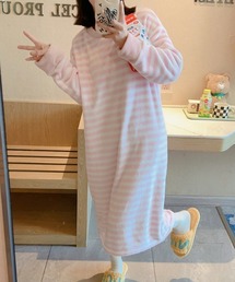 ルームウェア/パジャマ（ピンク/桃色系・ボーダー柄）ファッション通販