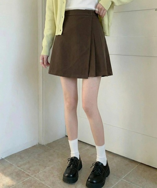cammie（キャミー）の「サイドプリーツスカート（スカート・レディース・ブラック/ブラウン・S/M）」の8枚目の写真