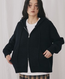 MERLOT | ダブルジップニットパーカー(パーカー)