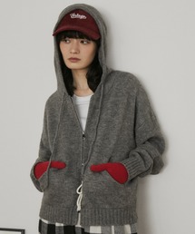 MERLOT | ダブルジップニットパーカー(パーカー)