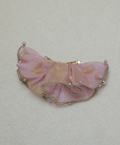 GOLDY（ゴールディ）の「スフィアー シアー フリル バレッタ（バレッタ/ヘアクリップ・レディース・ブラック系1/ブルー系1/ブラック系2/ブルー系2/ホワイト系2/ホワイト系1/パープル系2/ブラウン系1/ブラウン系2/グレー系2/パープル系1/グレー系1・FREE）」の12枚目の写真