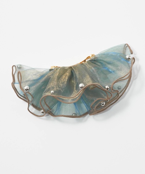 GOLDY（ゴールディ）の「スフィアー シアー フリル バレッタ（バレッタ/ヘアクリップ・レディース・ブラック系1/ブルー系1/ブラック系2/ブルー系2/ホワイト系2/ホワイト系1/パープル系2/ブラウン系1/ブラウン系2/グレー系2/パープル系1/グレー系1・FREE）」の22枚目の写真