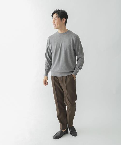 セール】コットンカシミヤクルーネックニット（ニット/セーター