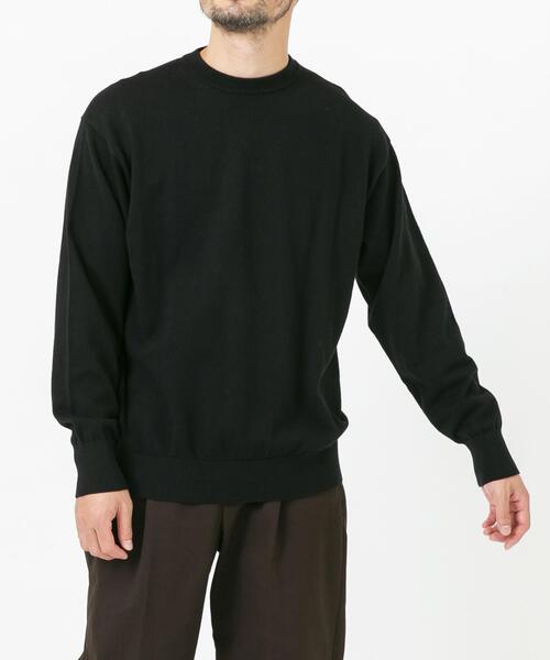 URBAN RESEARCH ROSSO MEN（アーバンリサーチロッソメン）の「コットンカシミヤクルーネックニット（ニット/セーター・メンズ・ブルー/グレー/ブラック/アイボリー/グレー系その他・LARGE/MEDIUM）」の16枚目の写真