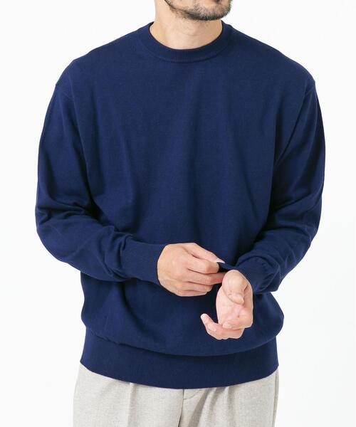 セール】コットンカシミヤクルーネックニット（ニット/セーター