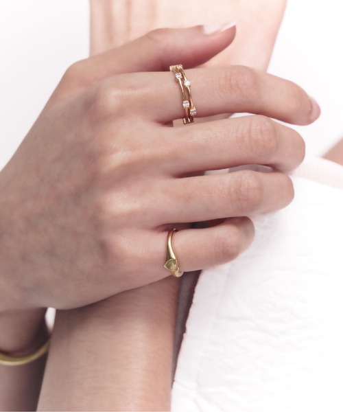 TEN.（テン）の「18KGP タイニーハートリング（リング）」 - WEAR