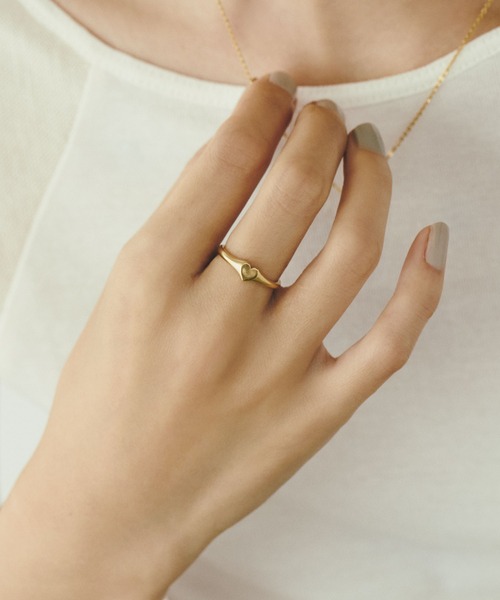 TEN.（テン）の「18KGP タイニーハートリング（リング）」 - WEAR