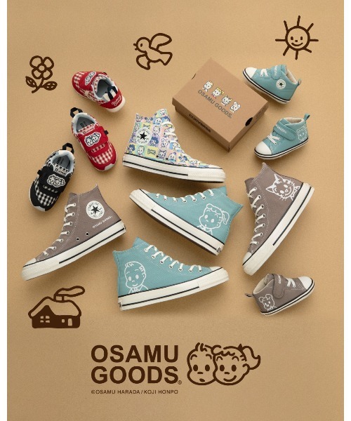 CONVERSE ALL STAR(コンバースオールスター)の「BABY RS / OSAMU GOODS / ベビー RS / オサムグッズ(スニーカー・キッズ・レッド・13.0cm/17.0cm/16.5cm/16.0cm/15.5cm/15.0cm/14.5cm/14.0cm/13.5cm)」の7枚目の写真
