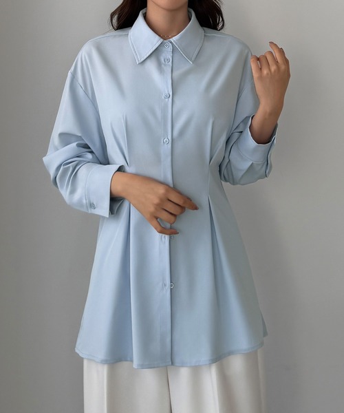 Louere(ルエレ)の「バックオープンシャツ(シャツ/ブラウス・レディース・ホワイト/ブラック/ブルー・SMALL/MEDIUM/LARGE/X-LARGE)」の17枚目の写真