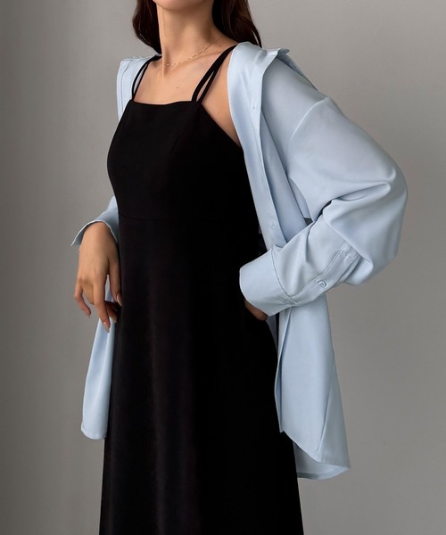 Louere(ルエレ)の「バックオープンシャツ(シャツ/ブラウス・レディース・ホワイト/ブラック/ブルー・SMALL/MEDIUM/LARGE/X-LARGE)」の20枚目の写真
