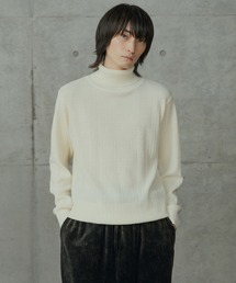 RATTLE TRAP | 12Gウール混ハイゲージタートルネック(ニット/セーター)