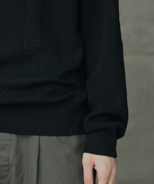 RATTLE TRAP(ラトルトラップ)の「12Gウール混ハイゲージタートルネック(ニット/セーター・メンズ・ベージュ/ホワイト/ブラック・LL/L/M)」の4枚目の写真