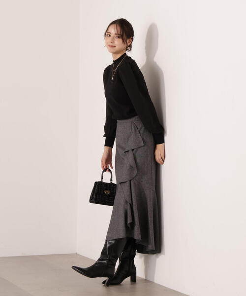 PROPORTION BODY DRESSING(プロポーションボディドレッシング)の「ラッフルディティールスカート / 1215220111(スカート・レディース・ダークグレー/ブラウン・P/S/MEDIUM)」の21枚目の写真