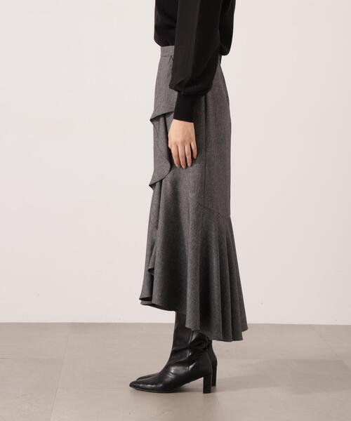 PROPORTION BODY DRESSING(プロポーションボディドレッシング)の「ラッフルディティールスカート / 1215220111(スカート・レディース・ダークグレー/ブラウン・P/S/MEDIUM)」の19枚目の写真