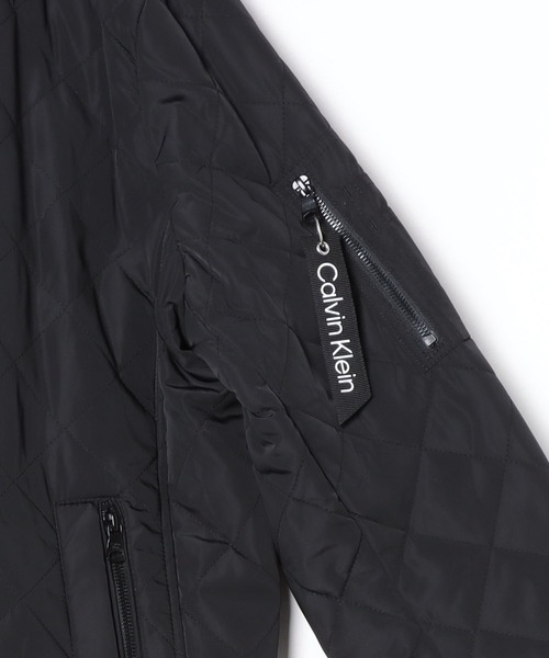 Calvin Klein（カルバン・クライン）の「Calvin Klein / カルバンクライン QUILTED BASEBALL JACKET MA1 キルティング ナイロン ブルゾン フライトジャケット（ブルゾン・メンズ・ブラック/オリーブ・M/L/XL/S）」の5枚目の写真