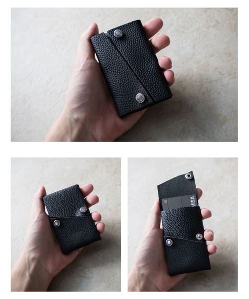 GUIONNET(ギオネ)の「GUIONNET 四方巡り ギオネ しほうめぐり 名刺入れ 簡易梱包(名刺入れ・メンズ・ブラック・FREE)」の9枚目の写真