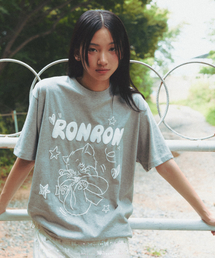 EMBO KITSCH CAT OVER FIT T SHIRT MELANGE GREY