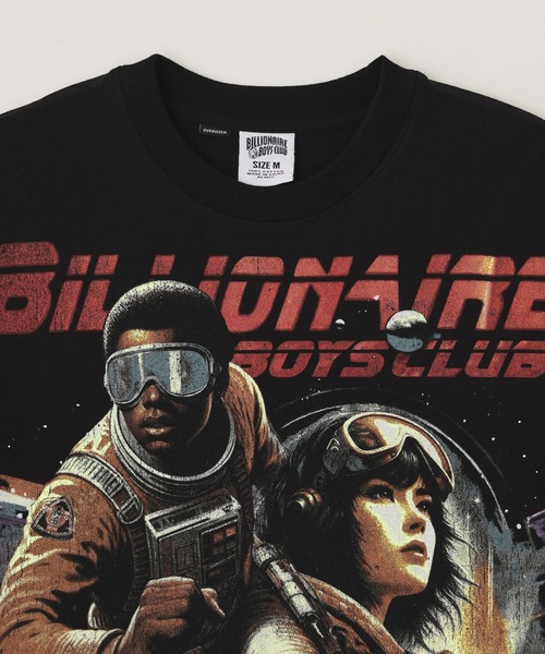 BILLIONAIRE BOYS CLUB（ビリオネア・ボーイズ・クラブ）の「BILLIONAIRE BOYS CLUB RUNNER HEAVYWT WASHED OVSIZ 851-1308（Tシャツ/カットソー・メンズ・ホワイト/ブラック・S/L/M）」の5枚目の写真