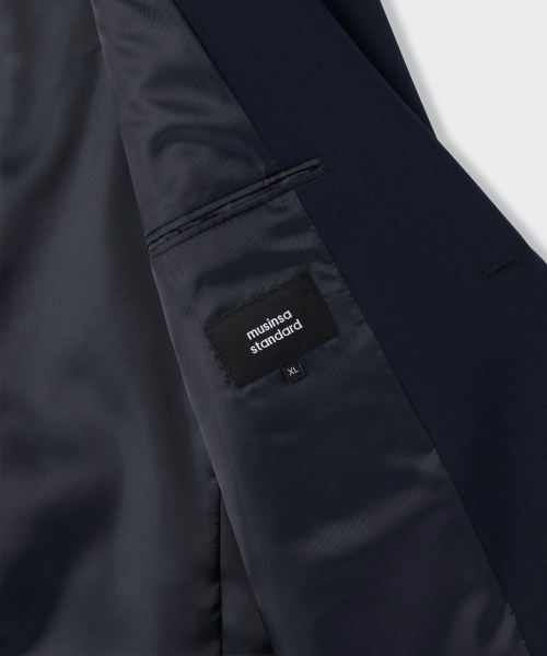 MUSINSA STANDARD（ムシンサスタンダード）の「ベーシックブレザー【ネイビー】（テーラードジャケット・メンズ・その他・X-LARGE/XX-LARGE/MEDIUM/LARGE）」の9枚目の写真