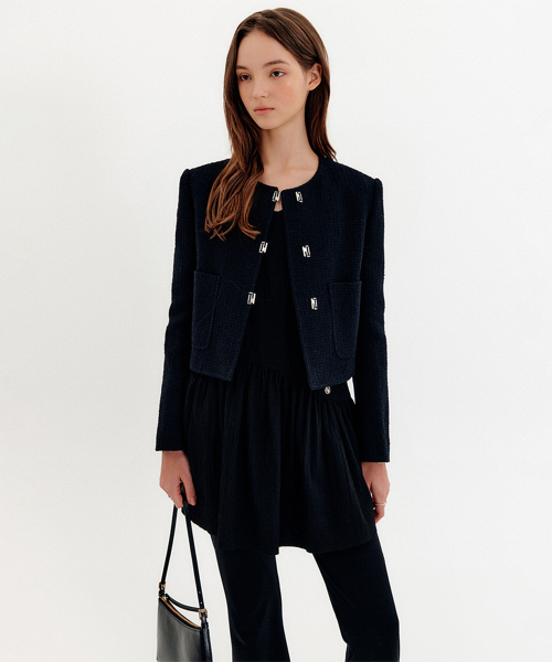 エラツイードジャケット_ブラック / ELLA TWEED JACKET_BLACK（その他 