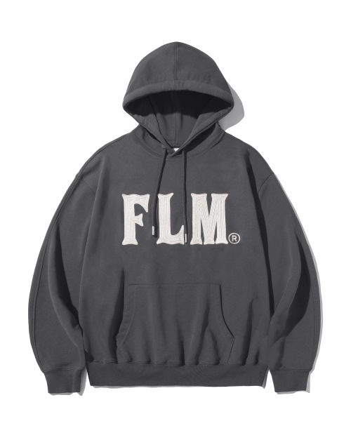 F.ILLUMINATE(フィルミネイト)の「FLM スティッチロゴフードパーカー-チャコール(パーカー・レディース・その他・SMALL/MEDIUM/LARGE)」の1枚目の写真