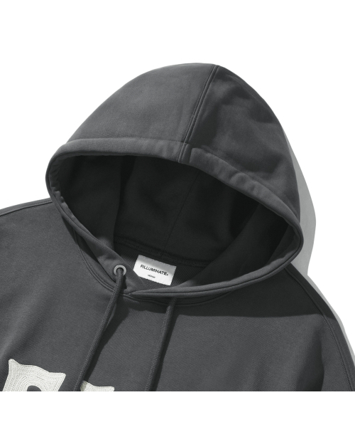 F.ILLUMINATE(フィルミネイト)の「FLM スティッチロゴフードパーカー-チャコール(パーカー・レディース・その他・SMALL/MEDIUM/LARGE)」の10枚目の写真