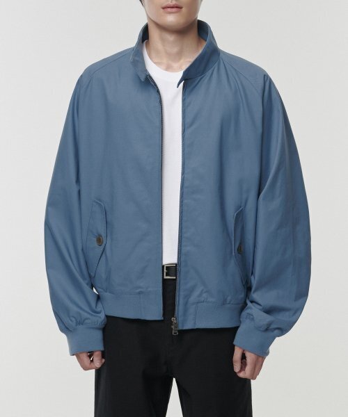 MUSINSA STANDARD（ムシンサスタンダード）の「コットンヘリンボーンジャケット [グレーシュブルー]（ブルゾン・メンズ・その他・MEDIUM/LARGE/X-LARGE/XX-LARGE）」の2枚目の写真