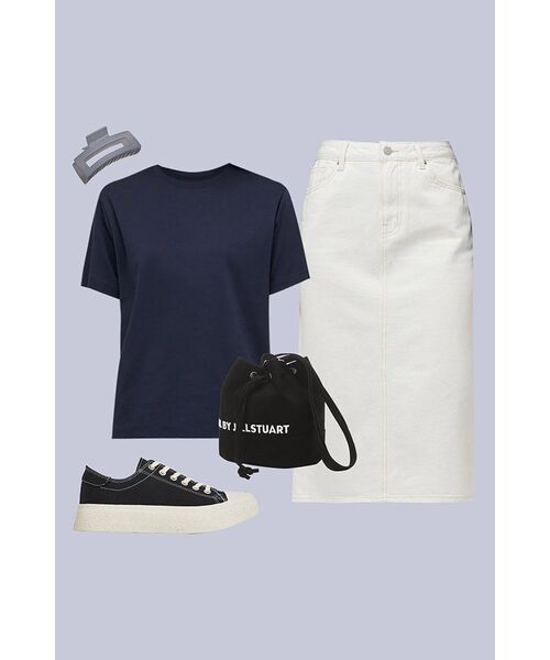 MUSINSA STANDARD WOMAN（ムシンサスタンダードウーマン）の「ウィメンズベーシッククルーネックTシャツ[ダークネイビー]（Tシャツ/カットソー・レディース・その他・SMALL/MEDIUM/X-SMALL/X-LARGE/LARGE）」の15枚目の写真