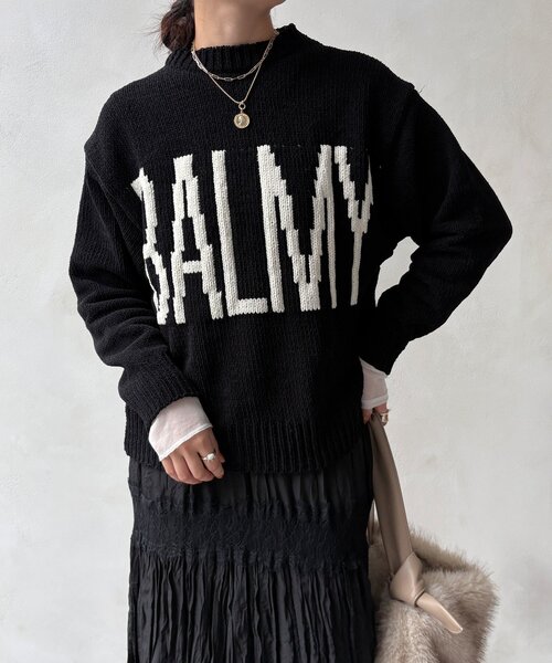 DouDou（ドゥドゥ）の「モールロゴニット（ニット/セーター・レディース・オフホワイト/ブラック/ベージュ・FREE）」の18枚目の写真