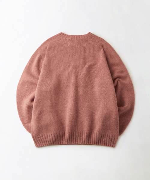 OUTSTANDING(アウトスタンディング)の「PURE WOOL WHOLEGARMENT KNIT_PINK(ニット/セーター・メンズ・その他・SMALL/MEDIUM/LARGE)」の2枚目の写真