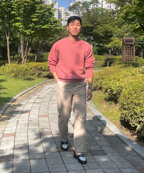 OUTSTANDING(アウトスタンディング)の「PURE WOOL WHOLEGARMENT KNIT_PINK(ニット/セーター・メンズ・その他・SMALL/MEDIUM/LARGE)」の11枚目の写真