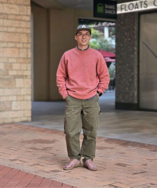 OUTSTANDING(アウトスタンディング)の「PURE WOOL WHOLEGARMENT KNIT_PINK(ニット/セーター・メンズ・その他・SMALL/MEDIUM/LARGE)」の12枚目の写真
