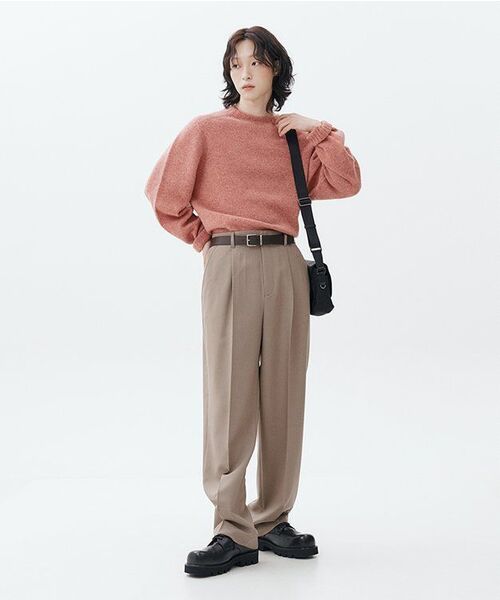OUTSTANDING(アウトスタンディング)の「PURE WOOL WHOLEGARMENT KNIT_PINK(ニット/セーター・メンズ・その他・SMALL/MEDIUM/LARGE)」の14枚目の写真