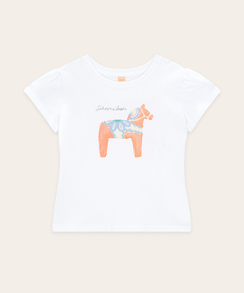 SINOON(シヌーン)の「Pony Toy Puff T-Shirt (White)(Tシャツ/カットソー・レディース・ホワイト・SMALL/MEDIUM)」の4枚目の写真