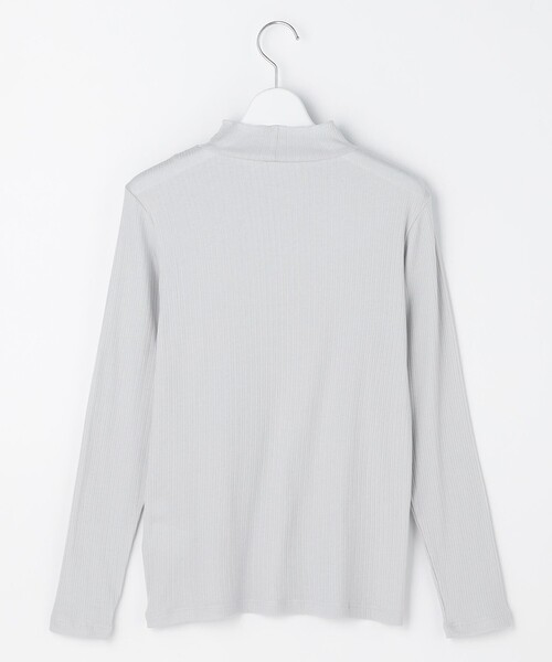 J.PRESS Ladies(J.プレス レディス)の「シルク混ベアテレコ ハイネック シアー カットソー(Tシャツ/カットソー・レディース・ホワイト系/ライトグレー系・SMALL)」の11枚目の写真