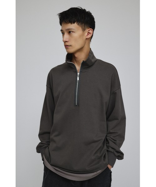 STYLEMIXER（スタイルミキサー）の「レイヤードハーフジップスウェット（スウェット・メンズ・グレー/ベージュ/ネイビー・MEDIUM/LARGE）」の6枚目の写真