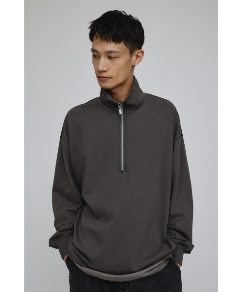 STYLEMIXER（スタイルミキサー）の「レイヤードハーフジップスウェット（スウェット・メンズ・グレー/ベージュ/ネイビー・MEDIUM/LARGE）」の7枚目の写真