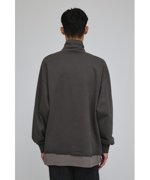 STYLEMIXER（スタイルミキサー）の「レイヤードハーフジップスウェット（スウェット・メンズ・グレー/ベージュ/ネイビー・MEDIUM/LARGE）」の9枚目の写真