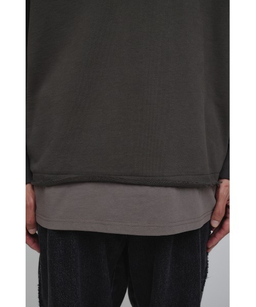 STYLEMIXER（スタイルミキサー）の「レイヤードハーフジップスウェット（スウェット・メンズ・グレー/ベージュ/ネイビー・MEDIUM/LARGE）」の11枚目の写真