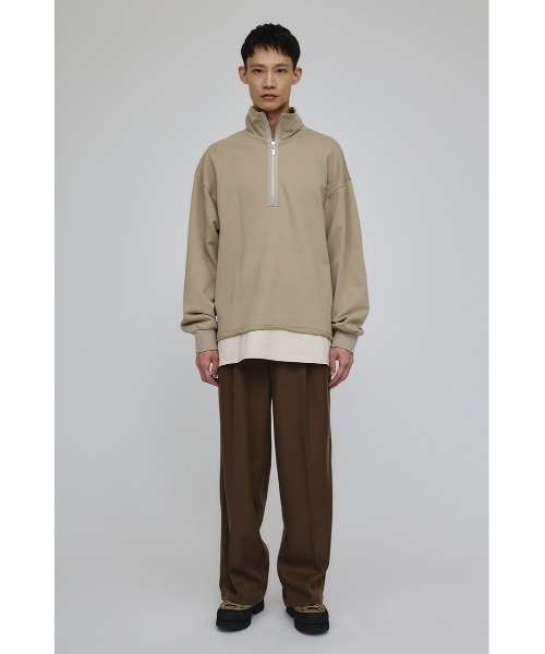 STYLEMIXER（スタイルミキサー）の「レイヤードハーフジップスウェット（スウェット・メンズ・グレー/ベージュ/ネイビー・MEDIUM/LARGE）」の16枚目の写真