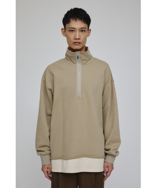 STYLEMIXER（スタイルミキサー）の「レイヤードハーフジップスウェット（スウェット・メンズ・グレー/ベージュ/ネイビー・MEDIUM/LARGE）」の22枚目の写真