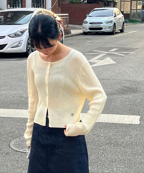ROSEFRANTZ（ロゼフランツ）の「Linen Knit Cardigan [Pink]（カーディガン/ボレロ・レディース・PINK・FREE）」の5枚目の写真