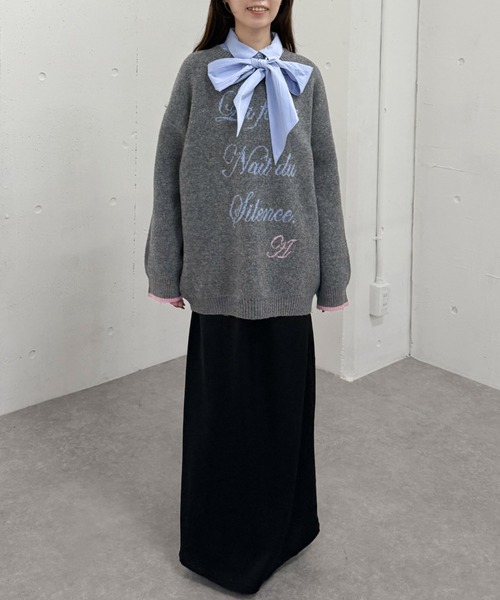 archives（アルシーヴ）の「サテンナロースカート（スカート・レディース・グレー/ブラック/アイボリー・MEDIUM）」の19枚目の写真