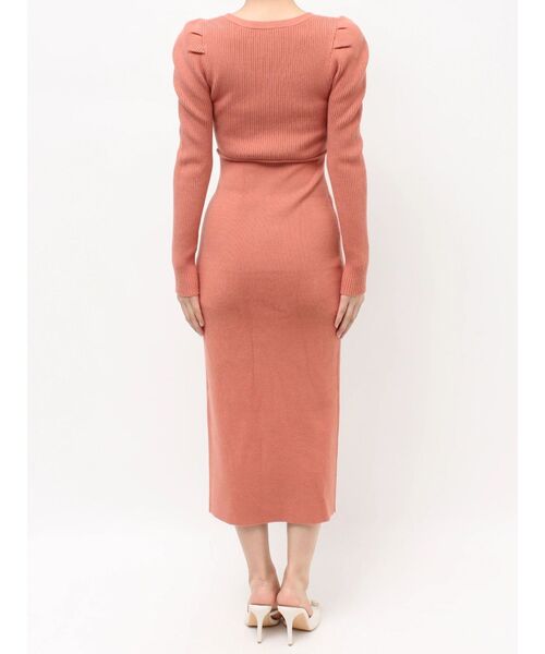 RESEXXY（リゼクシー）の「ゴールドボタンタイトニットワンピース（ワンピース・レディース・オレンジ/ミント/ブラック/ブルー・FREE）」の17枚目の写真