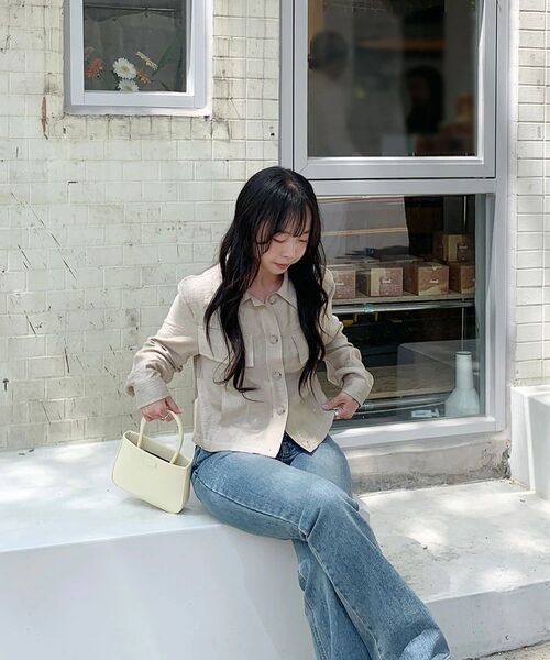 BRILLEMONTHS（ブリルモンス）の「レーヨンリネンジャケット [アイボリー]（その他アウター・レディース・その他・SMALL/MEDIUM）」の4枚目の写真